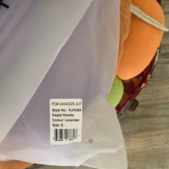 NWT COMFRT Pastel Lavender Hoodie, Small - Picture 2 of 2